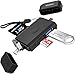 Produktbild SD Card Reader, High Speed SD/Micro SD Card Reader - USB A/USB C/Micro USB to USB 3.0 Adapter - Supports SD / Micro SD / TF / SDHC / SDXC / MMC - Compatible with Windows/Mac/OS etc