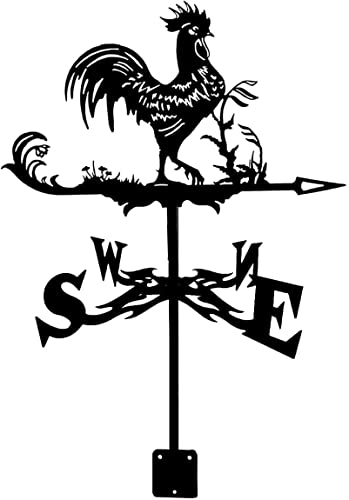 Bturyt Weathervane Happy Camper Dragon Warrior Measuring Tool Weather Vane Stainless Steel Weathercock Direction Indicator For Garden Patio Yard Ornament Decoration (Happy Camper) #TOP1