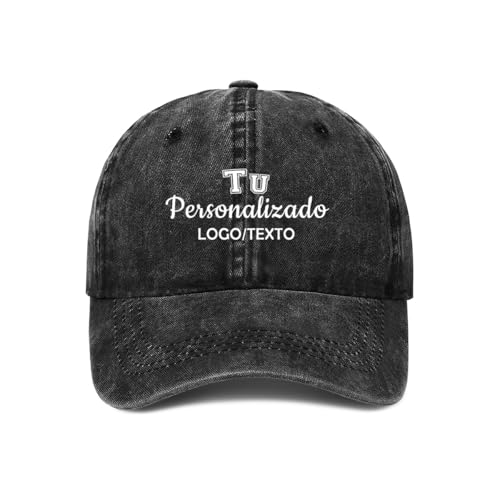 ERICAT Gorra Personalizada - Gorra de Béisbol con Foto/Logo/Texto, Visera Ajustable para Hombres y Mujeres, Trucker Casual para el Sol
