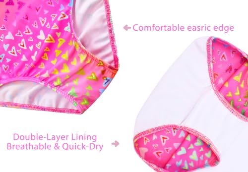 Image of Girls Swimsuits One-Piece Bathing Suits Multicolor Kids Sport Summer Beach Swimwear for 2-10 Years Old