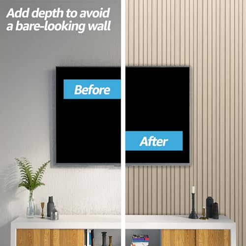 Image of Art3d 108 x 6 Inch WPC Wood Slat Wall Panels, 3D Wall Accents, 8-Pack, Oak