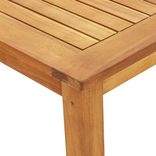 vidaXL Ensemble à Manger de Jardin 3 pcs Bois d'acacia Solide, Ensemble de Salle à Manger d'extérieur, Meuble de Salle à Manger de Jardin, Table et chaises de Jardin – Image 6