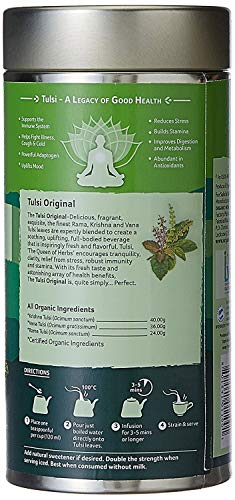 Image of Organic India Tulsi Original 100 GM Tin- (Pack of 4)