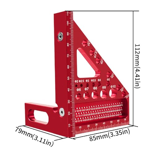 Transportador triangular de aluminio para carpintería miniatura 6