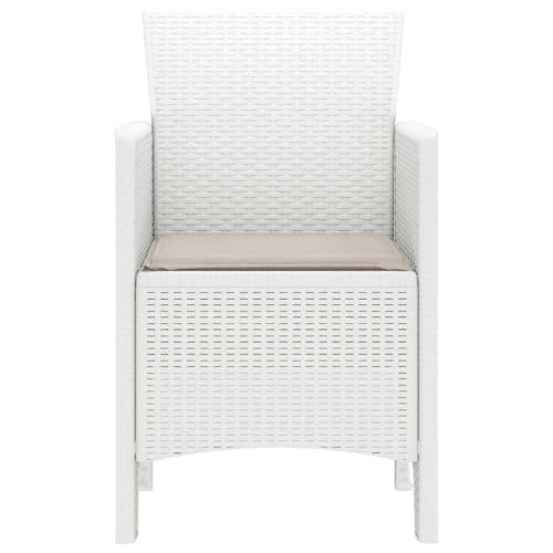 Chaise de jardin empilable blanche pour petit espace et entretien facile - 7