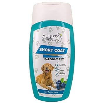 Altressa Short Coat Pet Shampoo for Shiny Smooth Hair Especially for Summers, pH Balanced, 300 ml