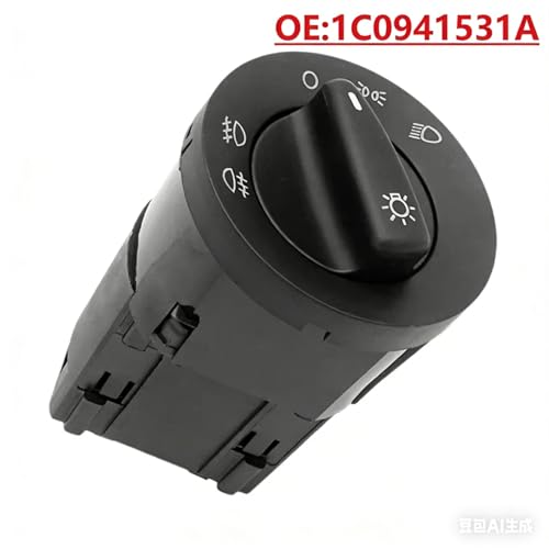 Interruptor de control de faros Golf 1999-2004 perilla luz antiniebla Bora 3