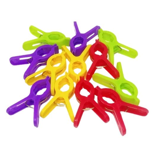 SUPER MARCHE Cloth Hanging Peg Clips (Set of 24 Pieces)