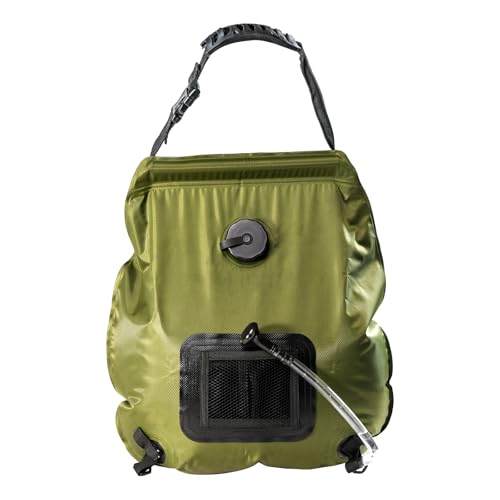 Wngdo Well-Knit 20L Solar Portable Shower Bag,Outdoor Camping Shower Portable Shower For Camping With On-Off Switchable Shower Head Removable Hose Suitable For Camping cover