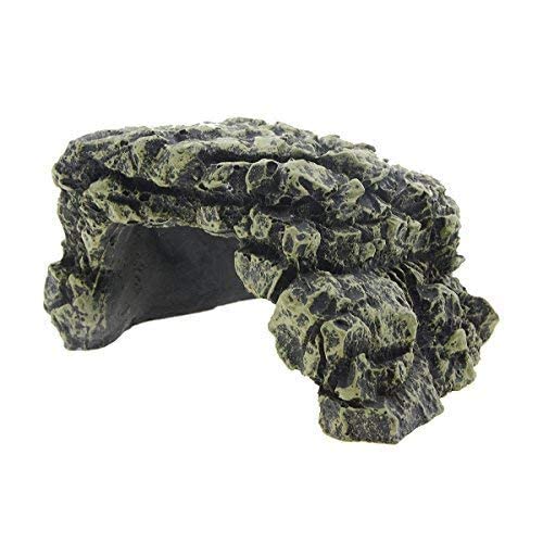 Toolzia Plateforme en forme de tortue rampante pour aquarium - Décoration pour aquarium - Taille L Cover