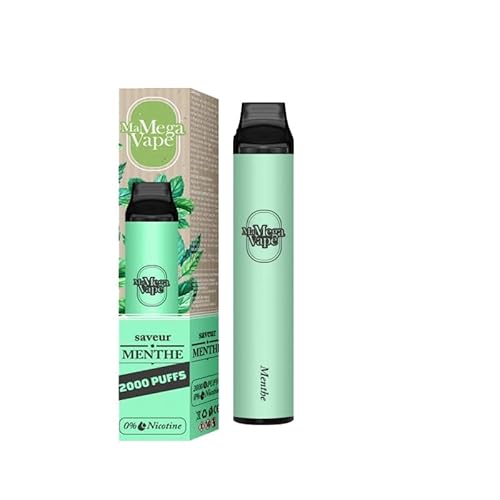 MA MEGA VAPE 2000 PUFF 0MG MENTHE