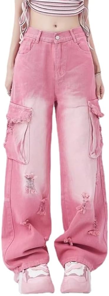 Amazon.com: Y2K Aesthetic Cargo Track Pants, Cyber Fairy Grunge
