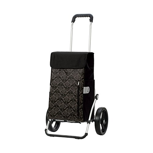 Andersen Shopper Royal mit 3-Speichenrad 25 cm und 43 Liter Tasche Diva schwarz