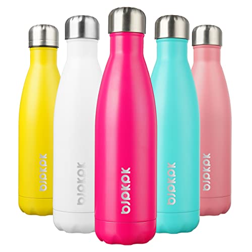 Image of BJPKPK 17 oz Insulated Water Bottle, Stainless Steel Flask, Leak Proof