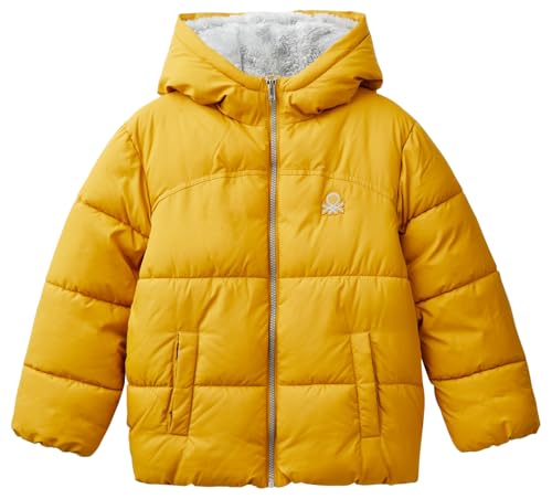United Colors of Benetton Chaqueta 2wu0cn05i, Amarillo, 130 cm para Niños