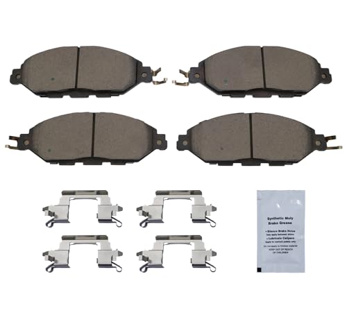 Image of HUSCH D1649 Front Ceramic Brake Pads Kit Fit For INFINITI JX35 2013, For QX60 2014-2020, For Nissan Murano 2015-2022, For Nissan Pathfinder 2013-2020