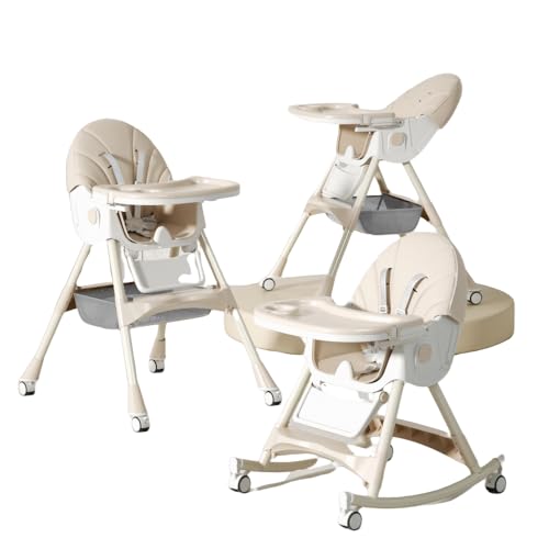 ダイニングテーブルと、子供用ダイニングと、折りたたみ式リクライニングチェア、用ベビーダイニング、家庭用ポータブルダイニング、チェア、ハイ&ローチェア、チェア、用折りたたみ椅子 (A8,脚サポート + 木馬 + 車輪)
