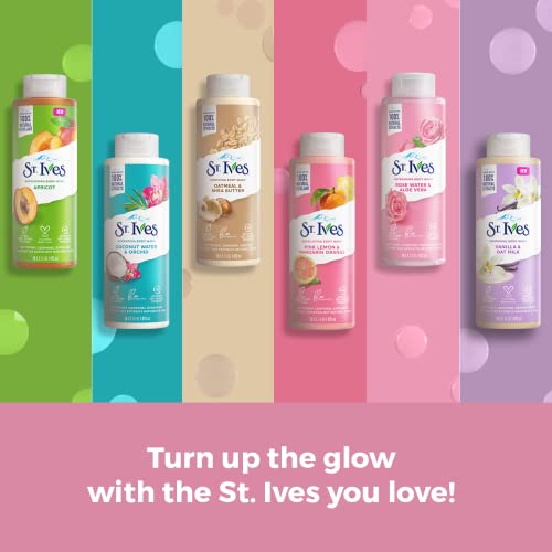 St. Ives Body Wash Refreshing Cleanser Rose Water & Aloe Vera Made With Plant-Based Cleansers & 100% Natural Extracts 16 Oz #TOP7