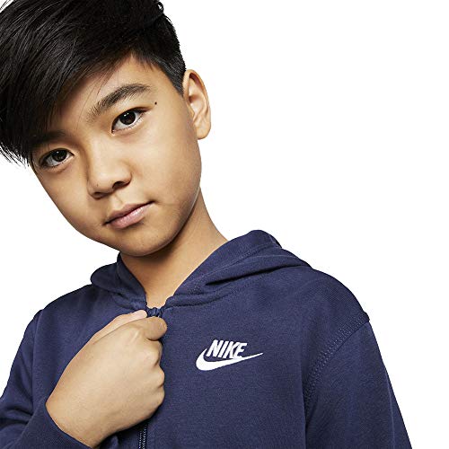 Nike Fz Club Sweat à Capuche Midnight Navy/Midnight Navy/White S