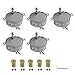 CHANCS TYC-50 110V 15-18RPM Synchronous Motor with Electric Motor 7mm Flexible Coupling Turntable Motor for Home Electric Fireplace Tumbler 5PCS