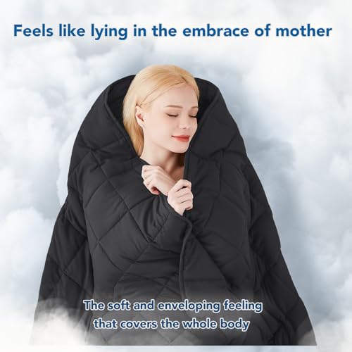 Topcee Weighted Blanket for Adults (20 lbs, 60" x 80") Queen Size Soft Cooling Heavy Blanket Sleeping, Apply to 190-210 lbs Body, Thick Breathable Blanket with Glass Bead, Easy Care