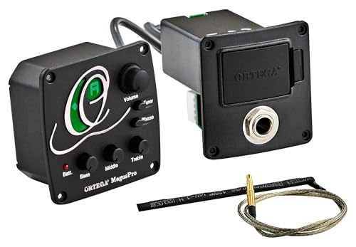 ORTEGA Preamp with bulit in tuner - para cuerdas de nailon y guitarras acústicas, MAGUSPRO/G