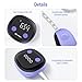 Fitdays Smart Body Measuring Tape, Bluetooth Digital Body Fat BMI Tool with HD LED Display, Fitness & Weight Loss Tracker, Rechargeable Body Tape Measure, Fitdays App Sync (Purple-US)