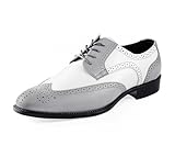 Bolano Mens Classic Smooth Dress Shoe with Wing-Tip and Perforated Detailing Style Elwyn
