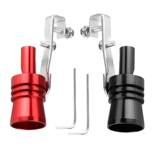 Silbato Escape Coche,2 PCS Tubo de Escape con Sonido de aluminio,tamaño XL Silbato De Escape Con Turbo Sonido Para Coche,para Tubo de Escape de Automóvil Modificado,todos los modelos de vehículos
