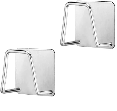 Luabue 2Pcs Sponge Holder for Kitchen Sink Stainless Steel Dish Sponge Holder Sink Caddy Organiser Quick Drying Sink Sponge Holder for Bathroom Kitchen