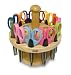 School Smart Paper Edger Scissors, 6-1/2 x 2-1/2 Inches, Assorted Colors, Set of 12