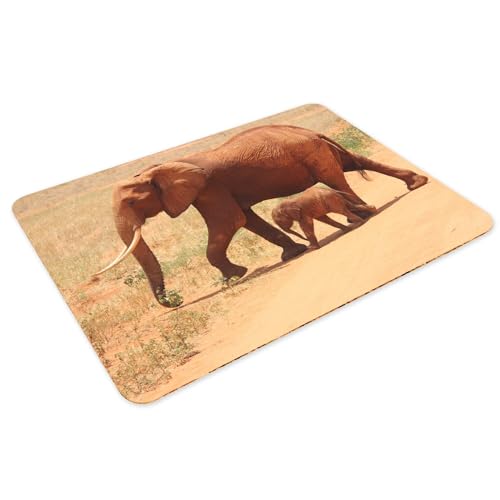 Sets de table éléphant en liège isolant, napperons de table grand format aux finitions soignées - 3