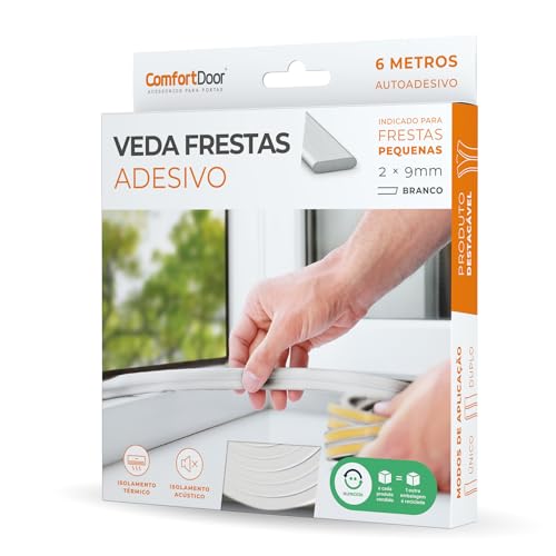 Veda Frestas - 2mm Branco - 6 metros - Comfort Door