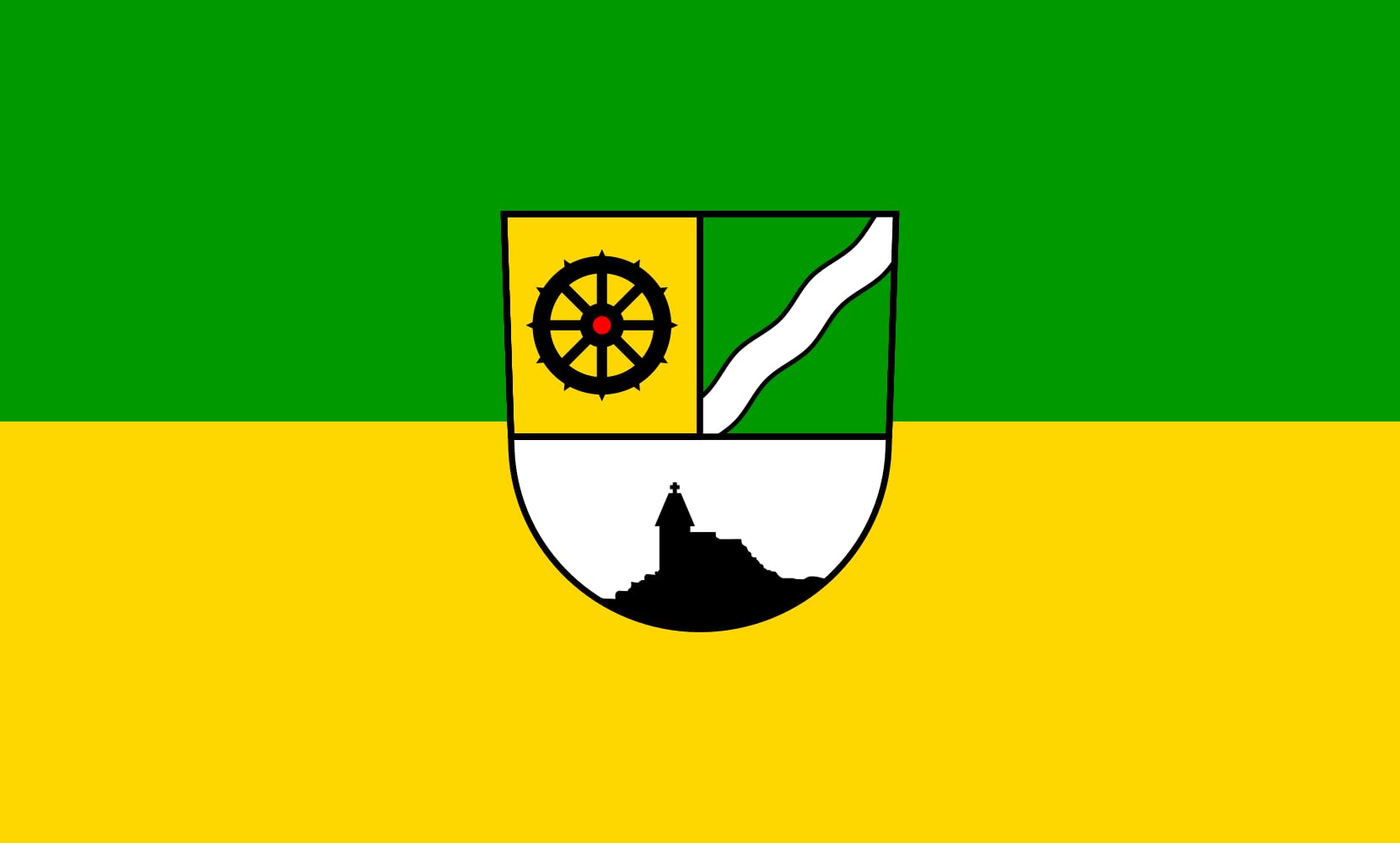 Drapeau Gönnersdorf grand format 1.35m² idéal pour pavoiser votre jardin