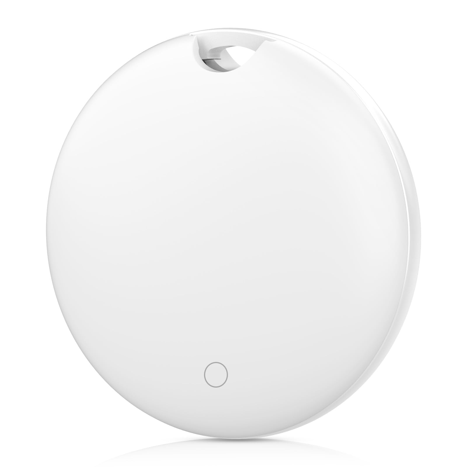 Luggage Tracker, Key Finder, Smart Bluetooth Tracker Pairs with Find My (iOS Only), Item Locator for Wallets, Keys?Louder Alert, Replaceable Battery (White)