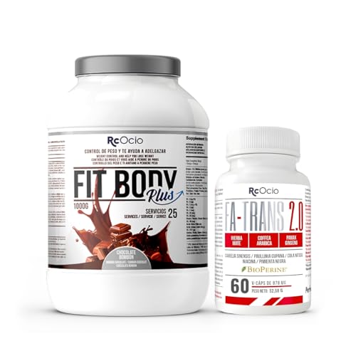 RcOcio Batido Sustitutivo de Comida - Termogenico - Pack | Sustituto Alimenticio Dietetico alto en Proteinas | Ayuda para perder Peso | Chocolate - Vainilla - Fresa | Saciante para hombre y mujer…