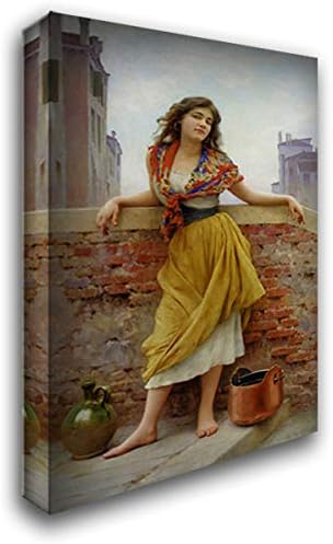 Die Wassertragerin 18x24 Gallery Wrapped Stretched Canvas Art by Eugene de Blaas
