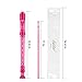 Eastar Soprano Recorder Instrument for Kids Students Beginners, German fingering C Key with Cleaning Kit, Storage Bag, Fingering Chart, ERS-1GP, Pink, School-Approved