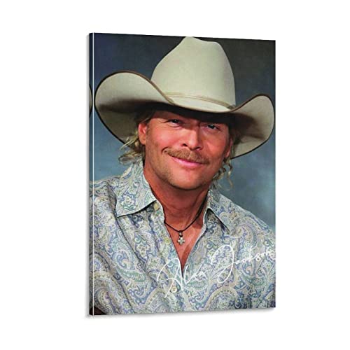 Poster Alan Jackson decoration salon et chambre avec une toile moderne