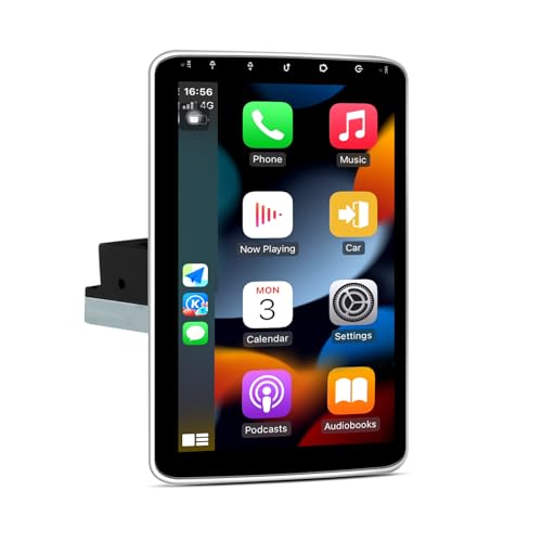 AWESAFE Android 13.0 [2GB+32GB] Radio de Coche 1 DIN Universal con Pantalla Táctil Giratoria de 10.1 Pulgadas, con Carplay/AndroidAuto/Mandos de Volantes/WiFi/GPS/Bluetooth/DSP/RDS/USB/FM/MirrorLink