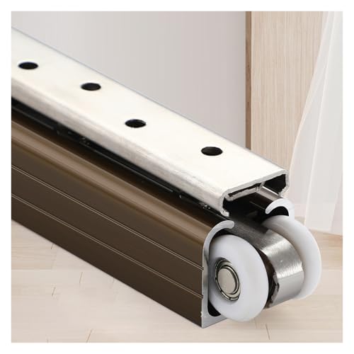 Kit binario per porta scorrevole - Sistema porta a scomparsa invisibile personalizzabile, montaggio a soffitto/parete per porte bifold bypass