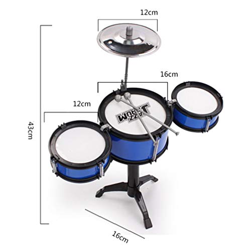 NUOBESTY Crianças Conjunto de Bateria Com Trono Pedal Baquetas para Crianças Brinquedos Educativos I