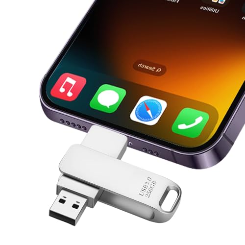 Memoria USB C,256GB Dual Drive Pendrive Tipo C y USB OTG 2 en 1 Portátil Dual Pen Drive USB C Metal...