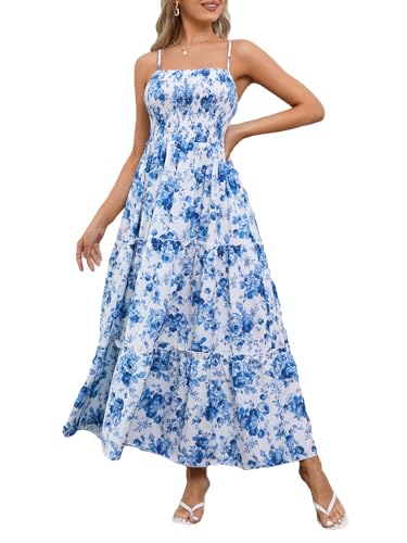 princess polly baby blue dress Amazon.com: MakeMeChic Women's Wedding Guest Dresses Maxi Floral Spaghetti  Strap Ruffle Summer Boho Dress Blue a X-Small : Clothing, Shoes & Jewelry