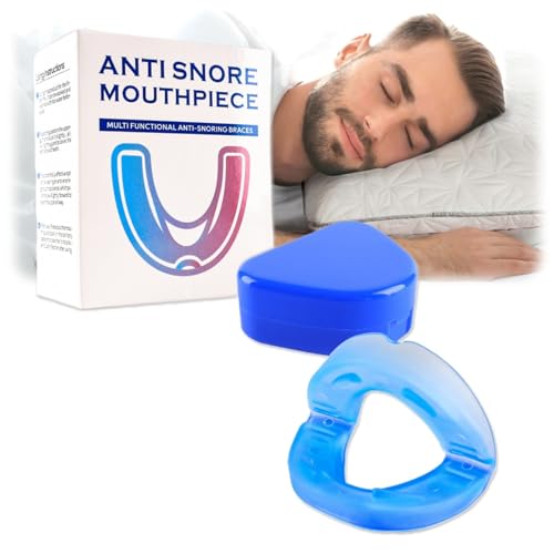 Bite-Antirussamento-Silenzioso Dispositivo Antirussamento Taglia Universale Uomo e Donna Migliora Qualità del Sonno Facile da Usare Morbido Con Custodia Inclusa