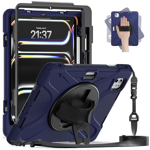 Coque de protection iPad Pro 11 M5 M4 antichoc intégrale avec porte-stylet