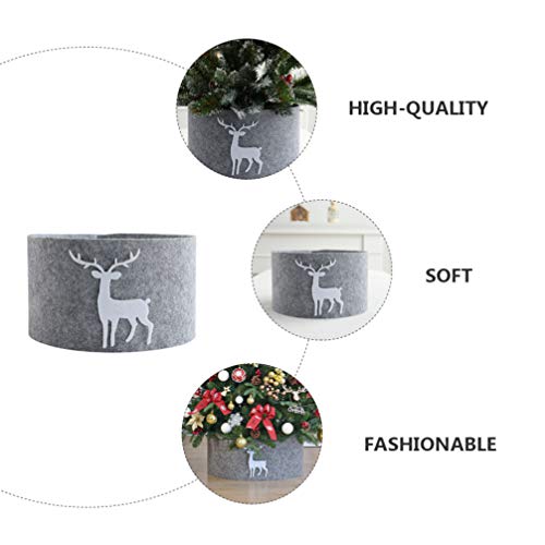 Tomaibaby Weihnachtsbaum Röcke Schürze Abdeckung Christbaumdecke Christbaumständer Verkleidung Tannenbaum Rock Weihnachtsbaumschmuck Weihnachtsdekoration Baumschmuck Weihnachten Deko 90CM