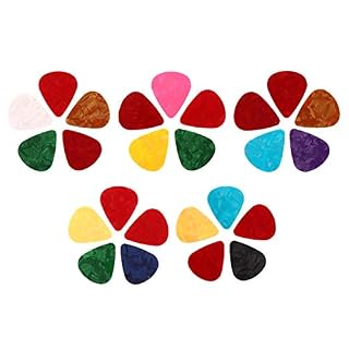 EXCEART Lot de 25 médiators en plastique pour guitare acoustique - Les Beatles, Paul McCartney, John Lennon, RIngo Starr, George Harrison EXCEART Lot de 25 médiators en plastique pour guitare acoustique – Image 2