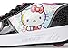 Heelys Girls Kama (Little Big Kid) Wheeled Heel Shoe, Black/White/Pink, 5