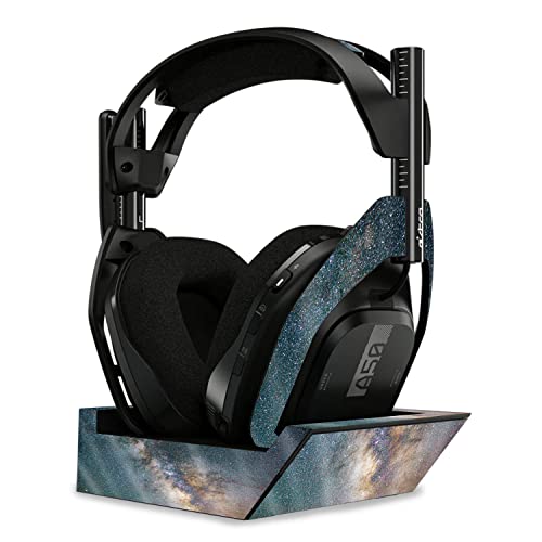Image of MightySkins Glossy Glitter Skin Compatible with Astro A50 Wireless Headphones + Base Station (Gen 4) - Galactic Landscape | Protective, Durable High-Gloss Glitter Finish | Easy to Apply